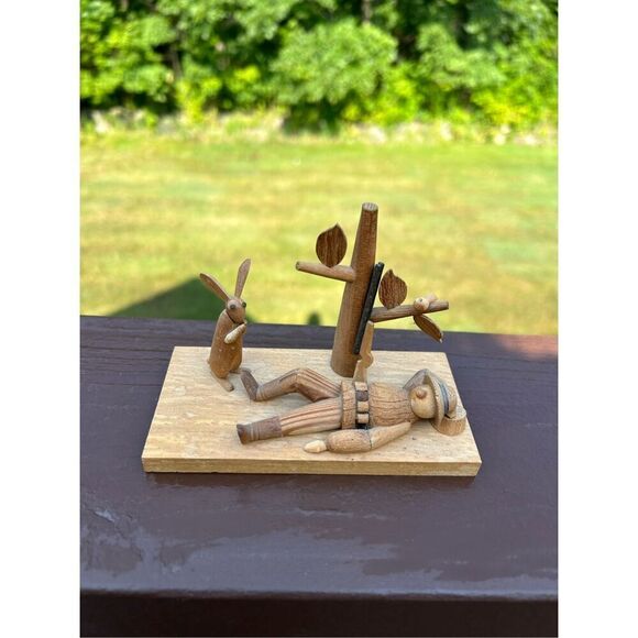 Borodin & Byliniak Detailed Wood Art Polish Figure Plague. - Picture 3 of 12